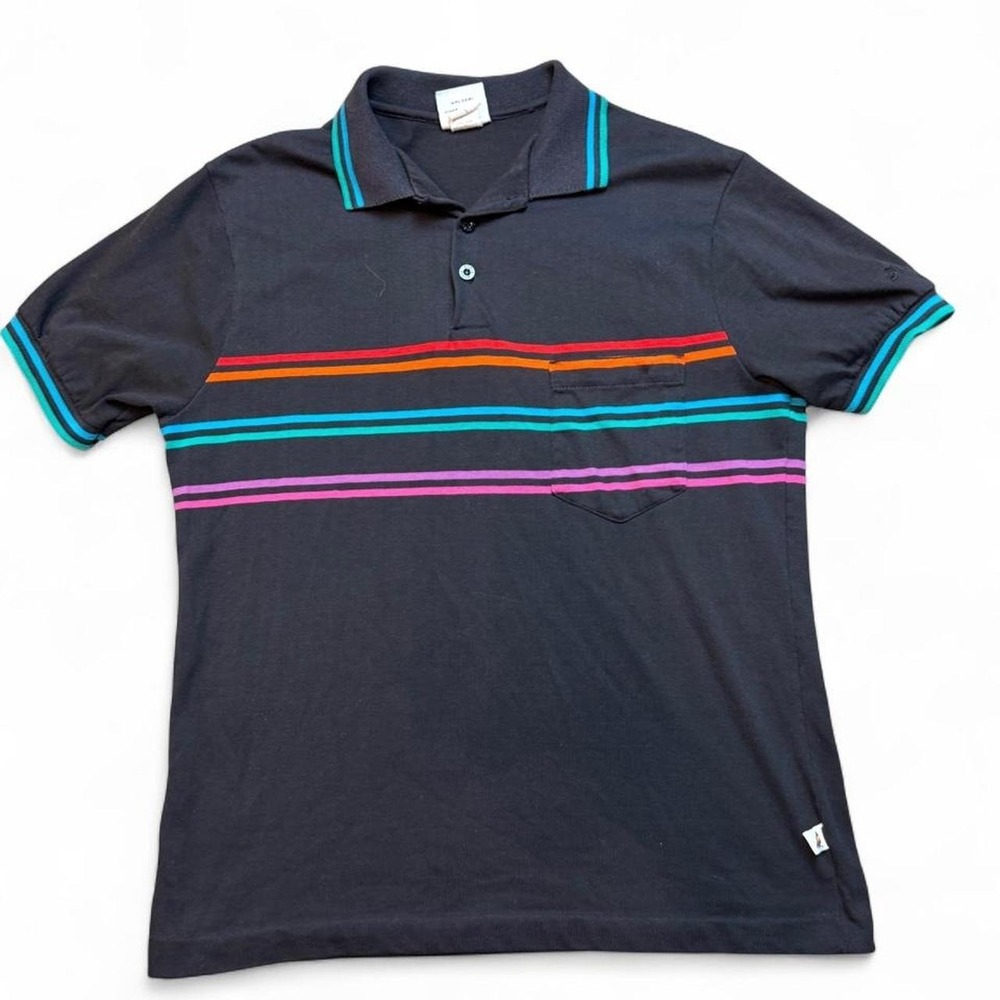 Vintage Hobie Surfing surf beach retro Polo Shirt size small